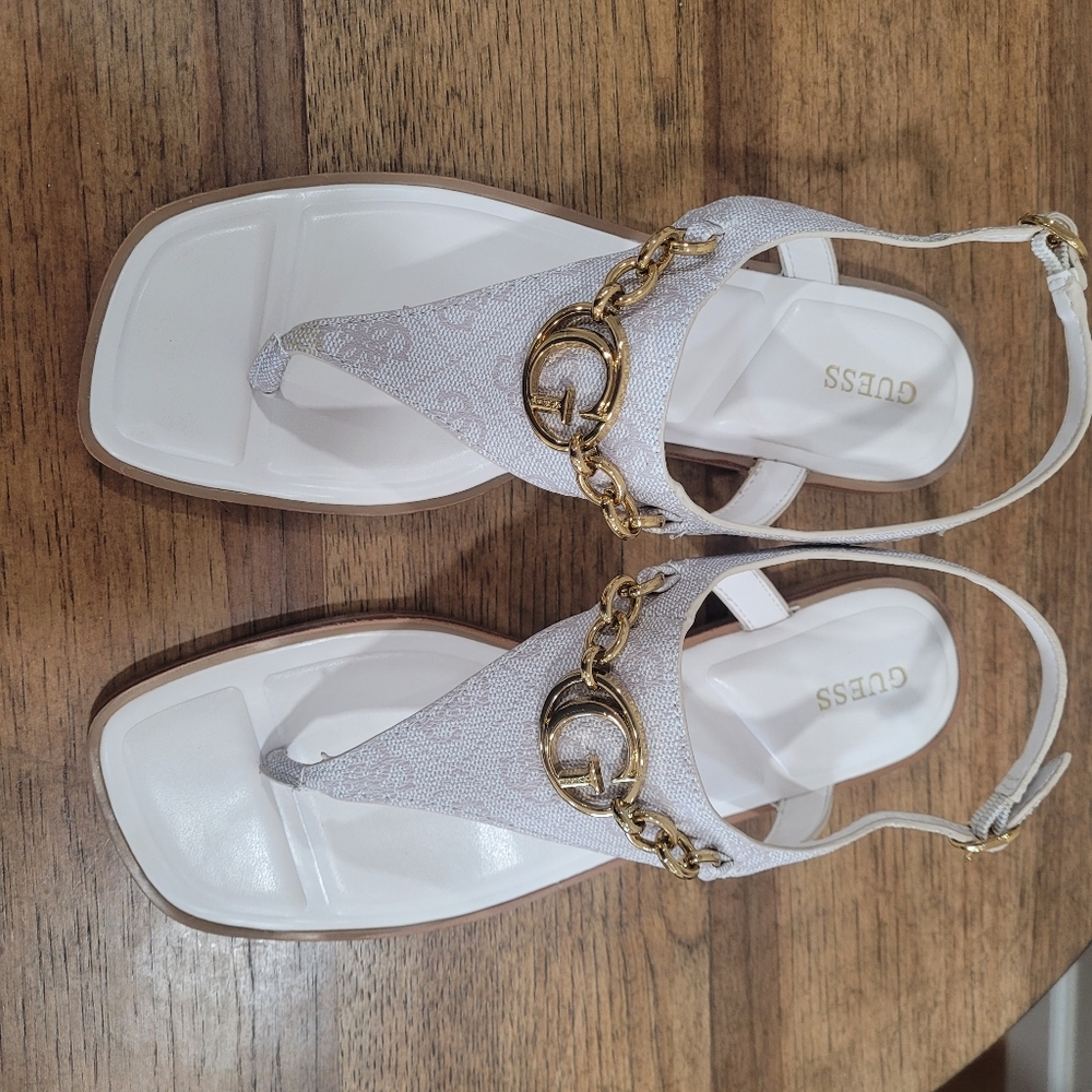 Guess woman sandals faux leather size 8 - Picture 7 of 11